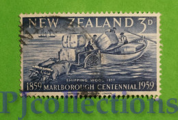 S519 - NUOVA ZELANDA - NEW ZEALAND 1959 HAWKES BAY 3d USATO - USED - Usados