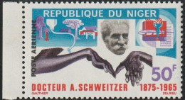 THEMATIC FAMOUS PEOPLE:  ALBERT SCHWEITZER. ALLEGORIES RELATING TO HIS ACTIVITIES   -  NIGER - Albert Schweitzer