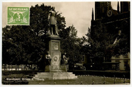 Netherlands 1932 RPPC Postcard - Standbeeld Willem II, Tilburg - Statue / Monument - Tilburg