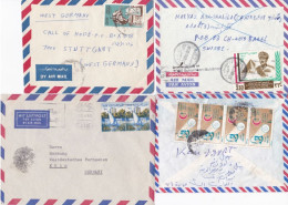 ÄGYPTEN - EGYPT - EGYPTIAN - EGITTO - ÄGYPTOLOGIE  - FLUGPOST - LUFTPOST - AIR MAIL 4  BRIEFE  FDC - Usados