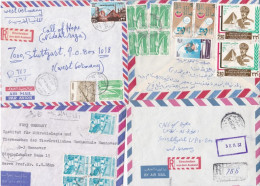 ÄGYPTEN - EGYPT - EGYPTIAN - EGITTO - ÄGYPTOLOGIE  - FLUGPOST - LUFTPOST - AIR MAIL 4  BRIEFE  FDC - Briefe U. Dokumente