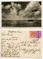 Netherlands 1931 RPPC Postcard - Aalsmeer - Groote Westplas; Gull & Queen Wilhelmina Stamps - Aalsmeer