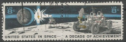 USA 1971 Space Achievements Sc. # 1434/35 Cpl 2v Se Tenents Set VFU - Multiples & Strips