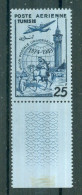 TUNISIE - P.A. N°16** MNH SCAN DU VERSO LUXE. 75° Anniversaire De L'U.P.U. Bord De Feuille. - Airmail