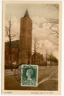Netherlands 1923 Postcard - Bussum, Brinklaan Met R. K. Kerk; Scott 124 - 2c. Queen Wilhelmina - Bussum