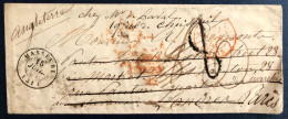 Etats-Unis, Divers Sur Lettre 1851 Pour La France - (C345) - Postal History