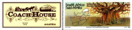 South Africa - 1997 Agatha Coach House Label Pair (**) - Unused Stamps