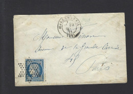 LETTRE 1873 N° 60 OBL ETOILE GARE.... - 1849-1876: Periodo Clásico