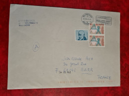 LETTRE 2023 FAMME HARKINGEN LA POSTEB TIMBRE LANDESTOPOGRAPHIE - Storia Postale