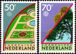 NETHERLANDS / NEDERLAND 1986 EUROPA: Nature: Park Tree. Complete Set, MNH - 1986