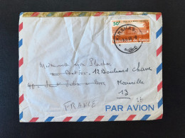 ENVELOPPE CONGO / KINSHASA POUR MARSEILLE 1966 - Covers & Documents