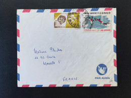 ENVELOPPE CONGO / LEOPOLDVILLE POUR MARSEILLE 1965 - Cartas & Documentos