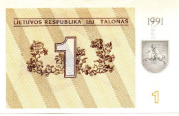 MA 26022  / Lituanie - Lithuania 1 Talonas 1991 SUP - Litauen