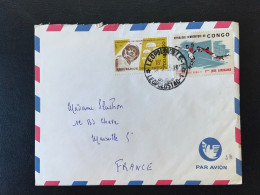 ENVELOPPE CONGO / LEOPOLDVILLE POUR MARSEILLE 1966 - Cartas & Documentos