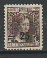 Luxemburg Y/T 115A * MH - 1914-24 Marie-Adélaïde