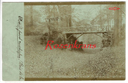 Bruxelles Bois De La Cambre Ter Kamerenbos  Pont Rustique Carte Photo Fotokaart ZELDZAAM  CPA - Forêts, Parcs, Jardins