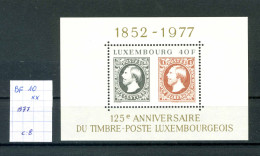 Luxembourg  BF N° 10 Xx   1ers Timbres Du Luxembourg - Blocs & Feuillets