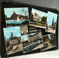 All Herne 1965 6 Vues Ecusson Park Autos Eglise Fontaines -ed Jahre 60 - Herne