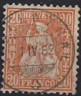 Suiza U   53 (o) Usado. 1881. Fil. A - 1843-1852 Federal & Cantonal Stamps