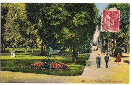 Vittel - La Grande Allée - Carte Colorisée - Vittel