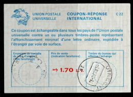 2863-9- ISRAEL- 1.70 LI-USED- 1975-INTERNATIONAL REPLY COUPON-IRC - Used Stamps (without Tabs)