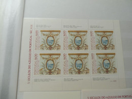 Portugal Blad Feuille Sheet 1618 - 1590 Equerre Phospore Neuve ** Mnh  Parfait Perfect 1984-1983 - Feuilles Complètes Et Multiples