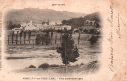 Condat-en-Féniers (Cantal, Auvergne) Vue Panoramique - Edition E. Guelfucci - Carte Dos Simple - Condat