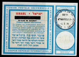 2865-3-ISRAEL- 90 AG-REVALUED-USED-TELAVIV-INTERNATIONAL REPLY COUPON-IRC - Gebruikt (zonder Tabs)