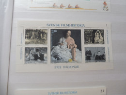 Bl Bloc Blok 9 Mnh ** Neuf   1981 Suede Sverige Sweden Cinema - Blocs-feuillets