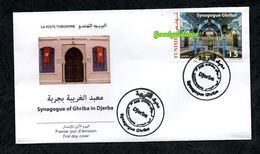 2019- Tunisie - La Synagogue De La Ghriba De Djerba-  FDC - Judaísmo