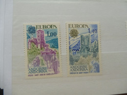 Europa 261/262 Mnh Neuf ** Année 1977 Andorre Andorra Francais Chateau Castelllen Castel - 1977