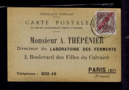 Sp10005 PORTUGAL Overprint D.Manuel Medécine Disease Santé Postcard Mailed Oliveira Do Conde »Paris 10-06-1911 !? - Maladies