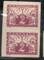 CZECHOSLOVAKIA CESKA CECOSLOVACCHIA 1919 1920 SPECIAL DELIVERY STAMPS DOVES 2h MH/MNH - Timbres Pour Journaux