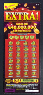 114 M, Lottery Ticket, Portugal, « Raspadinha », « Instant Lottery »,« EXTRA ! Mais De € 40.000.000 Em Prémios », Nº 533 - Billets De Loterie