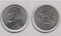 Etats Unis  Five Cents 2004 D , 2004D ; Louisiane, 5c  ; USA - 1938-…: Jefferson