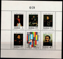 ARGENTINA 1974 150TH ANNIVERSARY OF THE BATTLES OF JUNIN AYACUCHO PAINTING MI No BLOCK 19 MNH VF!! - Blocchi & Foglietti