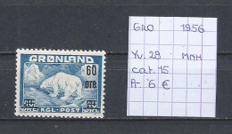 (TJ) Groenland 1956 - YT 28 (postfris/neuf/MNH) - Unused Stamps