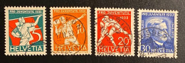 Schweiz Pro Juventute 1932 Sport Mi. 262 -265 Gestempelt/o - Oblitérés