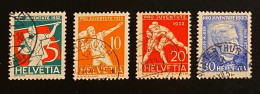 Schweiz Pro Juventute 1932 Sport Mi. 262 -265 Gestempelt/o - Oblitérés