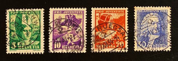 Schweiz Pro Juventute 1933 Mi. 266 - 69 Gestempelt/o - Oblitérés