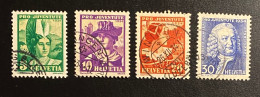 Schweiz Pro Juventute 1933 Mi. 266 - 69 Gestempelt/o - Oblitérés