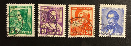 Schweiz 1935 Pro Juventute Mi. 287 - 290 Gestempelt/o - Oblitérés