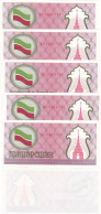 Tatarstan - 5 Pcs X 100 Rubles 1991 - 1992 UNC Pick 5b Red Lemberg-Zp - Tatarstan