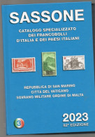 CATALOGO SASSONE 2023 SPECIALIZZATO DEI FRANCOBOLLI D'ITALIA E PAESI ITALIANI VOLUME III - Italia