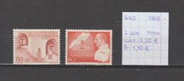 (TJ) Groenland 1968 - 2 Sets (postfris/neuf/MNH) - Neufs