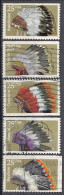 UNITED STATES 2098-2102,used - American Indians