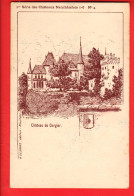 ZXC-34  Série Des Châteaux Neuchâtelois, Château De Gorgier.  Delapraz No 4 NC  - Gorgier