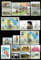 Denmark Vignettes 1986/1992  Explorers  MNH** - Fiscale Zegels