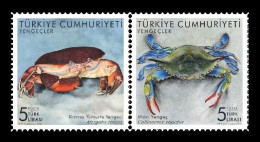 Turkey 2022 Mih. 4708/09 Fauna. Crabs MNH ** - Nuevos
