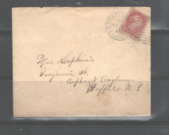 CANADA MAY 28 1894 'STRAFORD To BUFFALO" #37 CLEAN CANCELLATIONS - Storia Postale